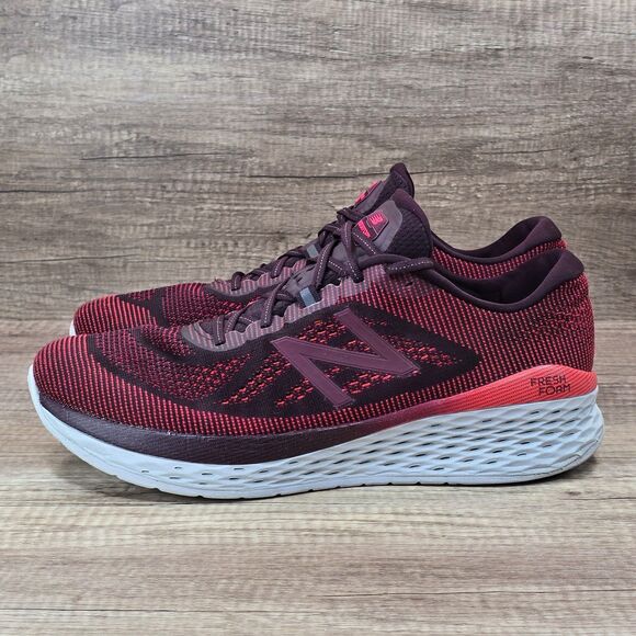 New Balance Fresh Foam More V1 Men\'s Size 15 D Red Black Running Shoes (MMORHN) main image 9